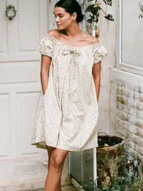 NWT piyama Lily Lounge Dress Floret Green